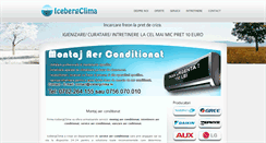 Desktop Screenshot of icebergclima.ro