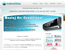 Tablet Screenshot of icebergclima.ro